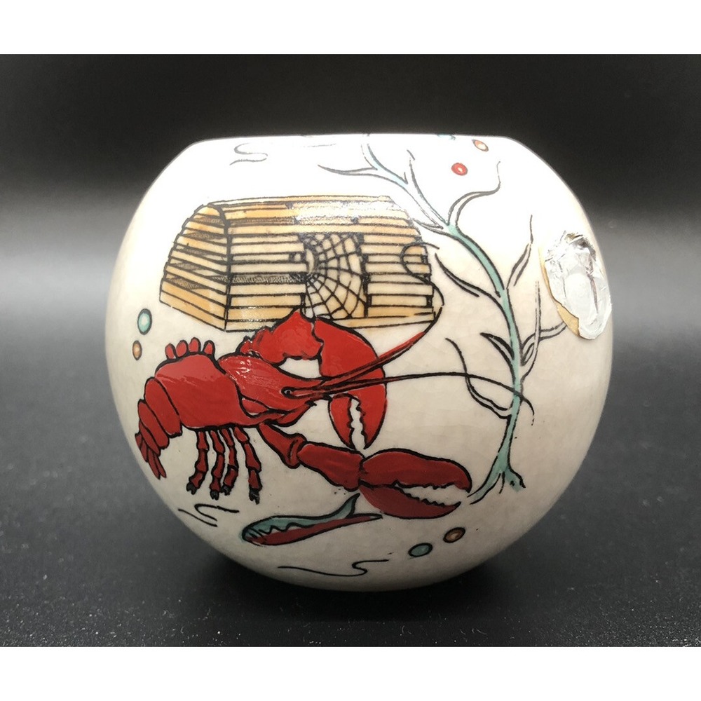 Vintage Crown Devon Fieldings Oceania‎ Lobster Pattern Bowl, Dish, Ashtray